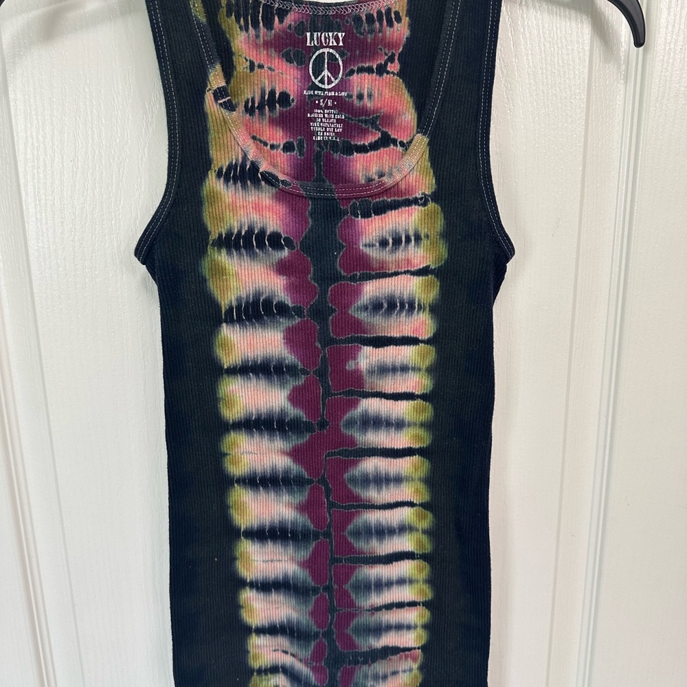 Lucky Brand Multicolor Tie-Dye Tank